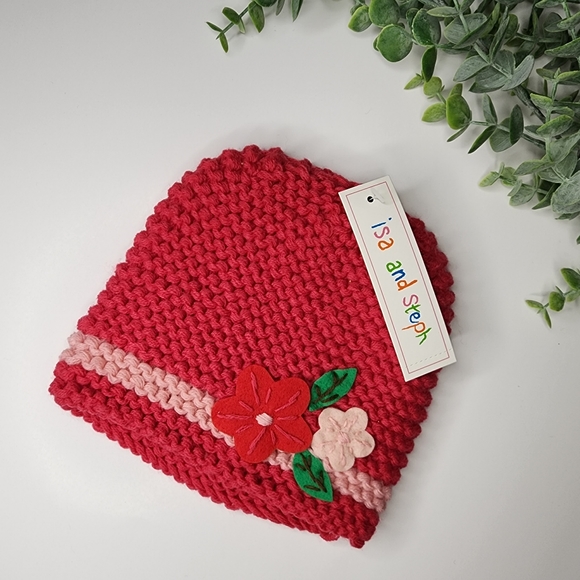 Crocheted Toddler Girls Winter Hat - Picture 1 of 1